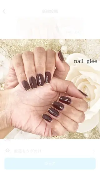 セミロング RISA nail gleeのネイルデザイン