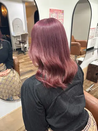 セミロング カラー Risa🐈⬛/ グレージュ/透明感のヘアスタイル