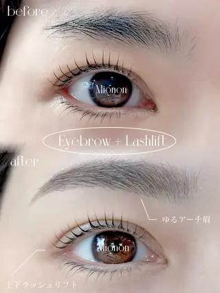 アイブロウ Lash&Brow Mignonのマツエク・マツパデザイン