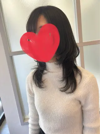 ロング カラー 髪質改善/透明感 カラー/内藤有須加のヘアスタイル