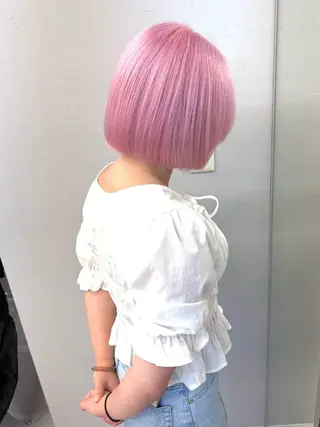 ショート カラー ukyo/透明感 カラー/ハイライトのヘアスタイル