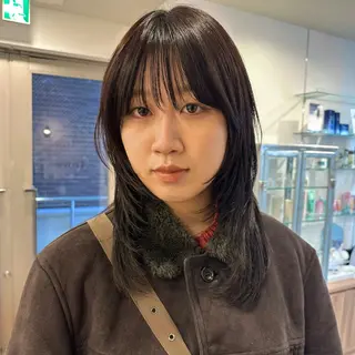 ミディアム カラー lelu所属・lelu / 佐々木のヘアスタイル