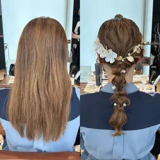 セミロング ヘアアレンジ 髙木美緒🌿 レイヤー/アレンジのヘアスタイル