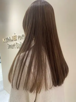 ロング カラー ベージュ/アレンジ /横浜/杉本千夏のヘアスタイル