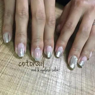 セミロング ネイル ツメトマツゲ .のネイルデザイン