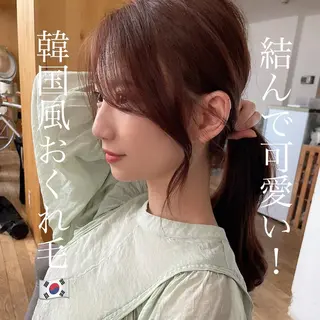 ロング 原田 大希のヘアスタイル