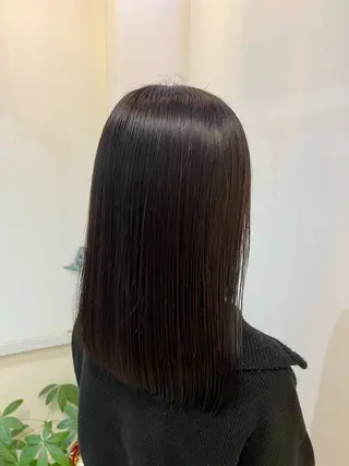 ロング カラー ブリーチしない暖色 カラー🥀杉 優菜のヘアスタイル