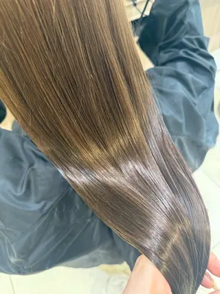 ロング カラー 韓国ヘアメイク🎀/ 縮毛矯正✨山本媛香のヘアスタイル