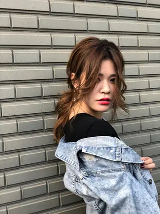 セミロング omocha hair salon所属・大嶋 伸吾のヘアスタイル