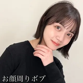 ミディアム カラー 横浜　店長 橋場優のヘアスタイル