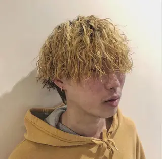 パーマ ヘアアレンジ メンズ 美容室sand 横浜のヘアスタイル