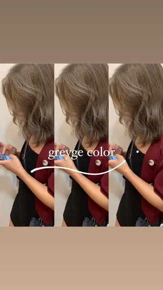 カラー 🐸鈴木 綾乃🐸のヘアスタイル