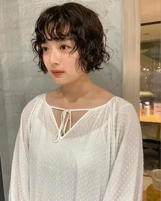 ショート パーマ 松村 澪里のヘアスタイル