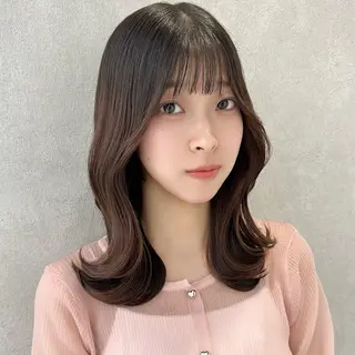 ミディアム カラー パーマ ヘアアレンジ FERiCIA. 表参道所属・レイヤーカット 🪄吉野翔悟のヘアスタイル
