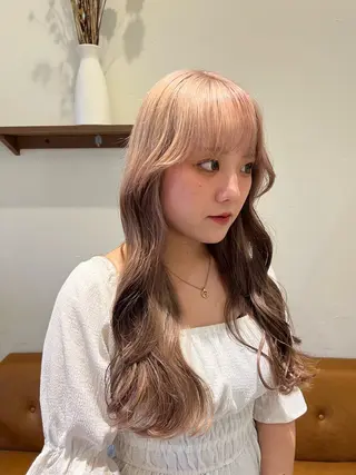 ロング 中村 未夢のヘアスタイル