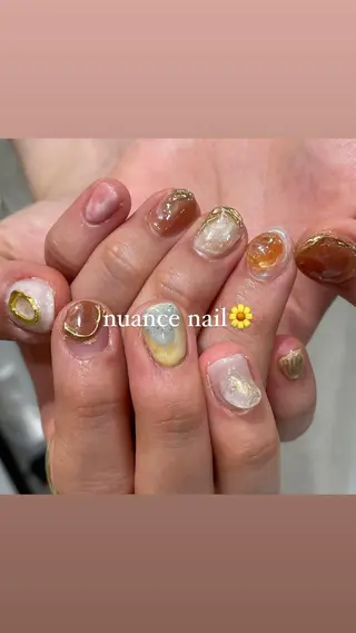 ネイル 淡色ネイル 🎀moeのネイルデザイン