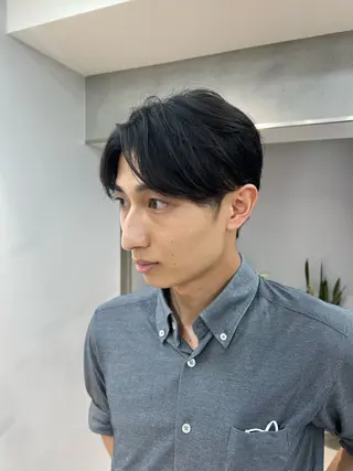 メンズ ハイトーンカラー/ さらさのヘアスタイル