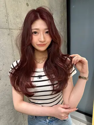 ロング カラー 《髪質改善✖️オリー ブ🧸》小嶋拓也のヘアスタイル