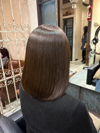 ミディアム カラー 透明感カラー🫧 nanamiのヘアスタイル