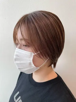 ショート カラー 木村 架音のヘアスタイル