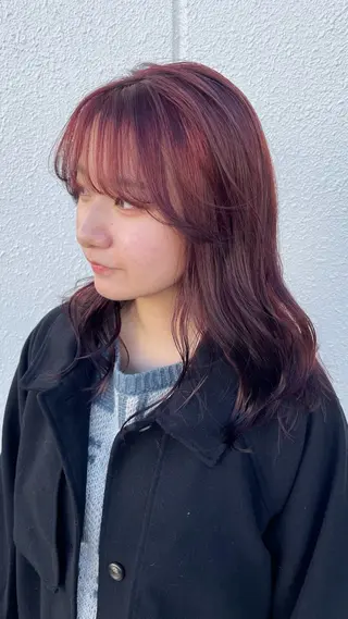 セミロング 🎀ハイトーン/ 艶カラー/夕月🎀のヘアスタイル