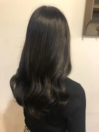 セミロング カラー 🕊鈴木李歩🤍 ボブ/似合わせカットのヘアスタイル