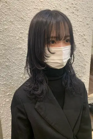 ロング ブリーチ/ウルフ ハッシュカット/石山のヘアスタイル