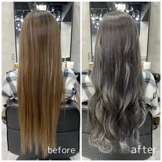 ロング カラー 艶髪/縮毛矯正 特化 ヒトシのヘアスタイル