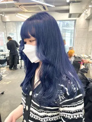 ロング カラー ヘアアレンジ レイヤーカットとハイ トーン/HIROKIのヘアスタイル