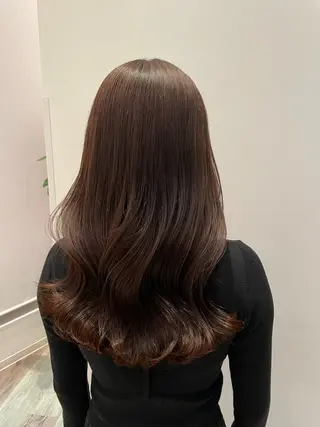 ロング カラー k-twoたき✨艶感 カラー/美髪矯正のヘアスタイル