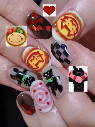 ネイル 3dパーツ/流行り 👧shushu❤️のネイルデザイン