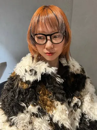 ミディアム カラー パーマ ヘアアレンジ メンズ 心斎橋美容室 Junのヘアスタイル