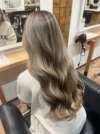 ロング カラー 池田 遥香のヘアスタイル