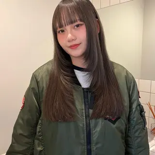 ミディアム 舟橋耀/ブリーチカラ ー/レイヤーカットのヘアスタイル