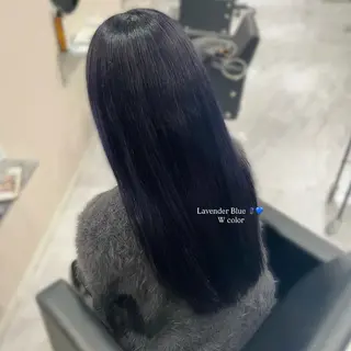 ロング カラー 透明感カラー🪼🩵 𝐑𝐢𝐧のヘアスタイル