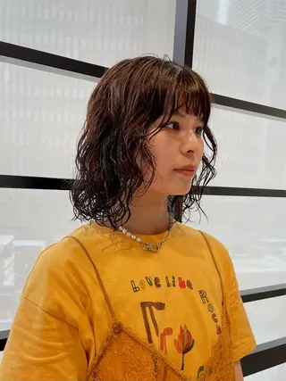 ショート パーマ ELLE salon サエのヘアスタイル