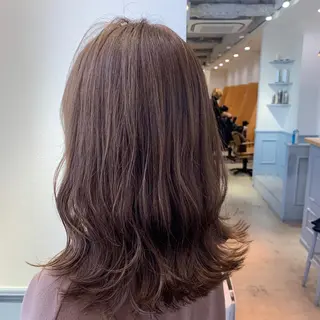 ミディアム カラー eclart ayaのヘアスタイル