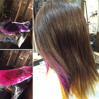 ショート ミディアム セミロング ロング カラー 小林 美央のヘアスタイル