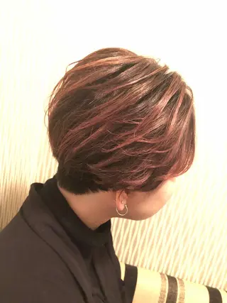 ショート カラー デザインカラー🎨 下北沢 / 磯部のヘアスタイル