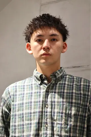 ショート パーマ メンズ メンズ特化   西野 晴紀のヘアスタイル