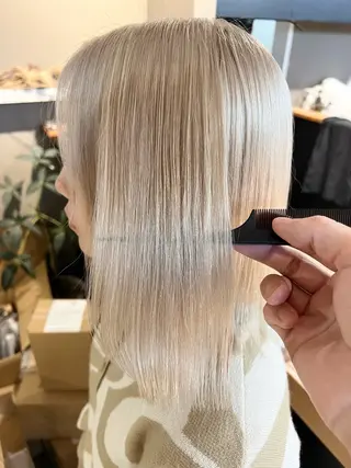 ミディアム カラー daiki 原宿のヘアスタイル