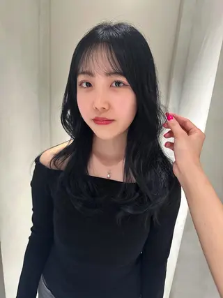 ロング カラー FILMS所属・レイヤーボブ★ cocomoのヘアスタイル