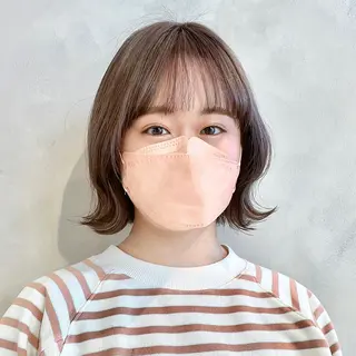 ショート カラー 🤍髪質改善➕透明感 カラー🤍川上葵のヘアスタイル