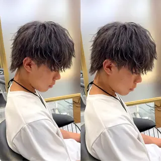 メンズ 白髪ぼかし/白髪 メッシュ/ゆうとのヘアスタイル