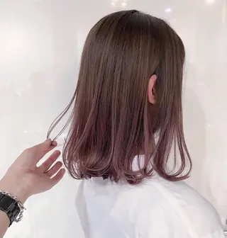 ミディアム ハイトーンカラー/ YUTAのヘアスタイル