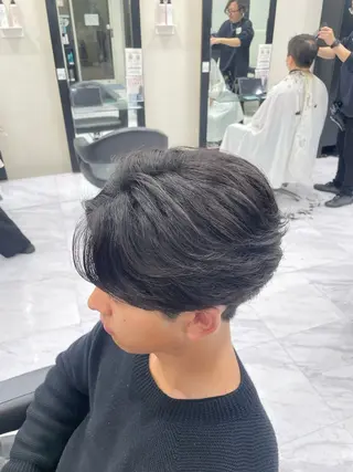 パーマ メンズ 🐥くまがい💛 ダブルカラー／パーマのヘアスタイル