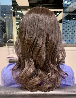 セミロング 🦋ミルクティーベー ジュ🦋mayukiのヘアスタイル