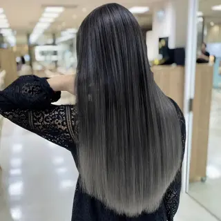 ロング カラー 銀座/ハイライト特化 🌿ブリーチ/片山のヘアスタイル