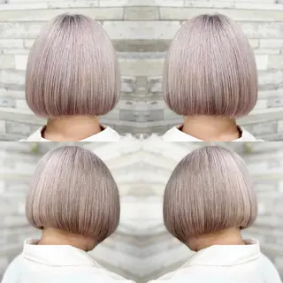 ショート カラー "PEPPU "所属・派手髪、ハイトーン ショートヘアShinのヘアスタイル