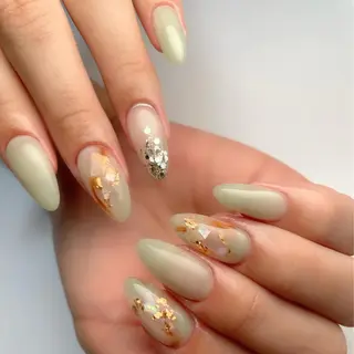 セミロング ネイル 下妻市ﾈｲﾙｻﾛﾝ M_styleのネイルデザイン